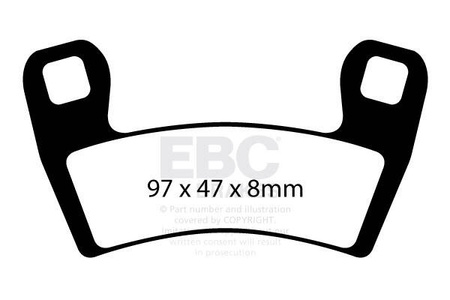 EBC Klocki hamulcowe FA657R (kpl. na 1 tarcze)