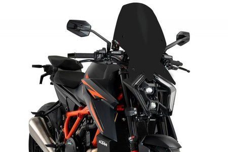 Owiewka PUIG do KTM Superduke R 1390 2024-2025 (Touring) Czarny mat (J) 21907J