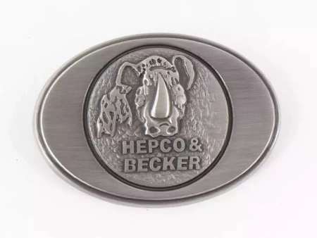 Metal logo for Hepco&Becker leather bags LIBERTY/NEVADA/BUFFALO/IVORY/RUGGED