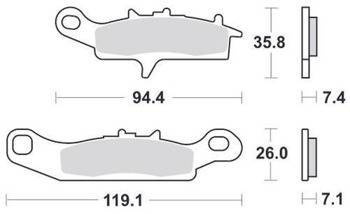 KLOCKI HAMULCOWE SBS 798 RSI