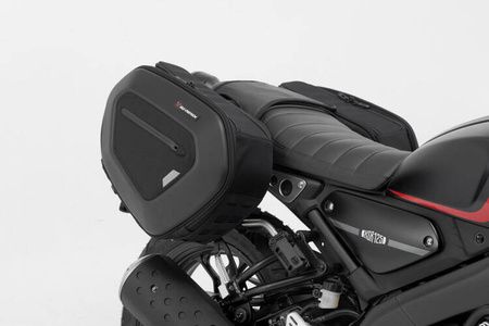 ZESTAW SAKW BOCZNYCH PRO BLAZE H I STELAŻY SW-MOTECH YAMAHA XSR 125 (21-) BLACK