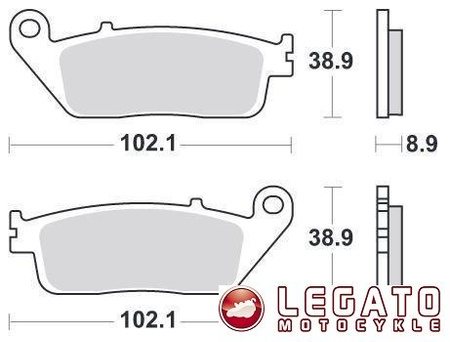 KLOCKI HAMULCOWE SBS 184 MS