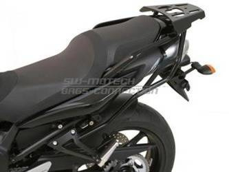 ALU-RACK STELAŻ POD PŁYTĘ MONTAŻOWĄ KUFRA CZARNY YAMAHA FZ 6 FAZER S 2  SW-MOTECH