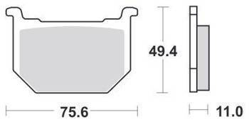 KLOCKI HAMULCOWE SBS 533 HF