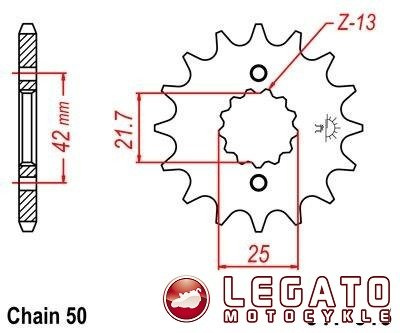 ZĘBATKA NAPĘDOWA JT PRZÓD (530)