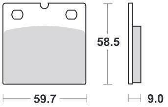 KLOCKI HAMULCOWE SBS 554 HS