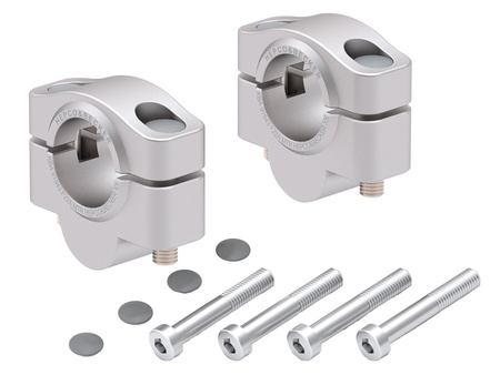 Handlebar Riser for Suzuki GSX-S 1000 GX (2024 - ) 20mm, silver