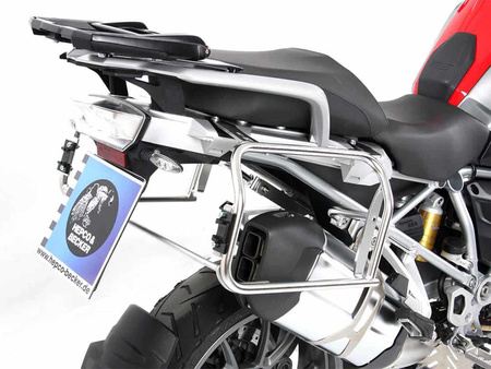 Sidecarrier Cutout stainless steel incl. Xplorer sideboxes silver for BMW R1200GS LC (2013-)