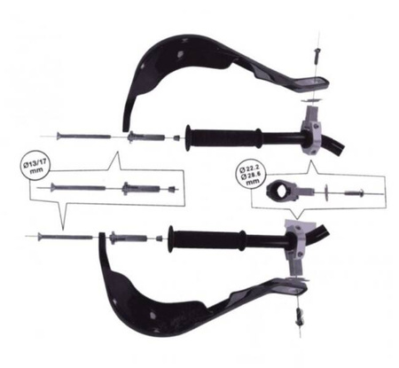 LEOSHI OSŁONY DŁONI ZIELONE ENDURO