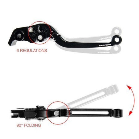 Barracuda Aprilla Tuono V4R Zestaw Dźwigni