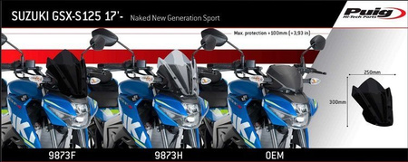 Owiewka PUIG do Suzuki GSX-S125 2017-2021