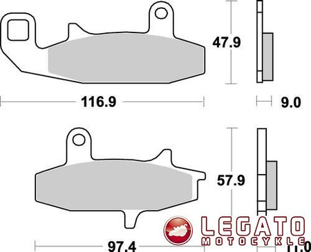 KLOCKI HAMULCOWE SBS 626 HS