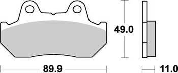 KLOCKI HAMULCOWE SBS 542 HF