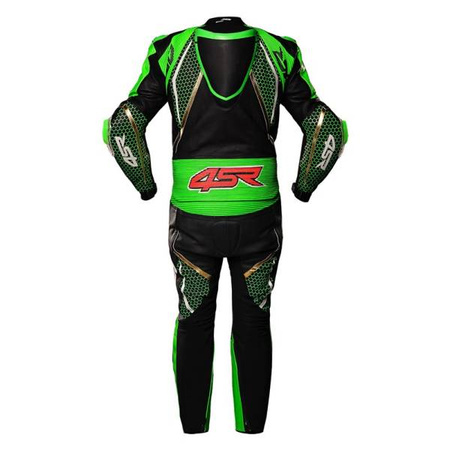 KOMBINEZON SKÓRZANY DWUCZĘŚCIOWY 4SR RR EVO III MONSTER GREEN AR