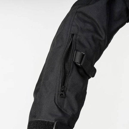 KURTKA TEKSTYLNA OZONE SAHARA BLACK/FLUO YELLOW