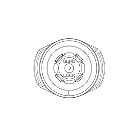 Wodoodporna głowica z ładowarką indukcyjną Quad Lock® na USB