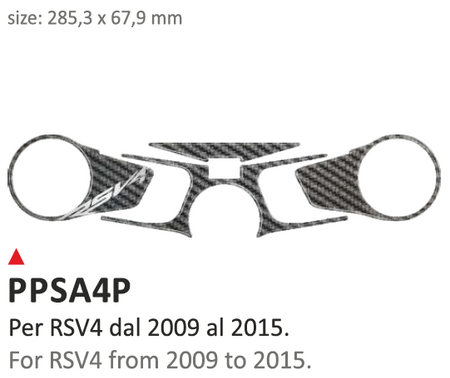 ONEDESIGN Naklejka na półkę kierownicy Aprilia RSV4 from 2009 till 2016