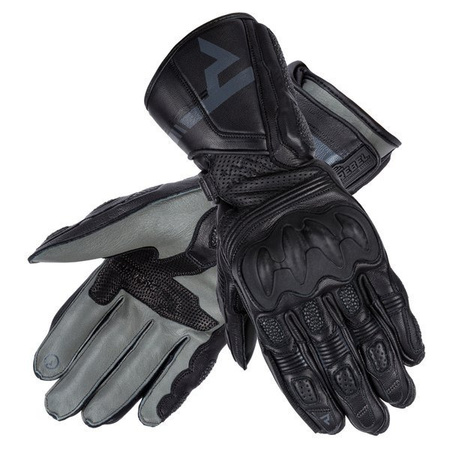 Motocyklowe Rękawice Skórzane Rebelhorn ST Long Lady Black/Grey