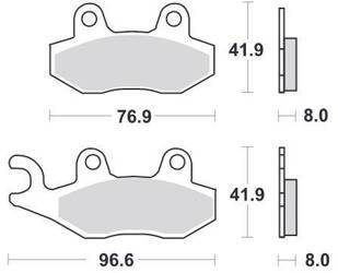 KLOCKI HAMULCOWE SBS 611 HF