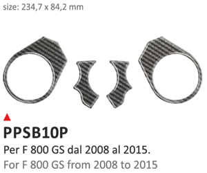 ONEDESIGN Naklejka na półkę kierownicy BMW F800GS 2008/2016