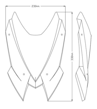 Owiewka PUIG do MV Agusta Brutale 1000RR / RS Mocno przyciemniany (F) 20680F