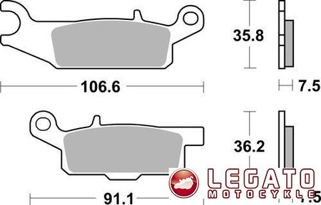 KLOCKI HAMULCOWE SBS 849 SI