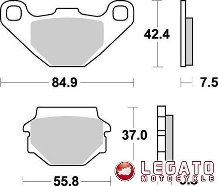 KLOCKI HAMULCOWE SBS 546 HS