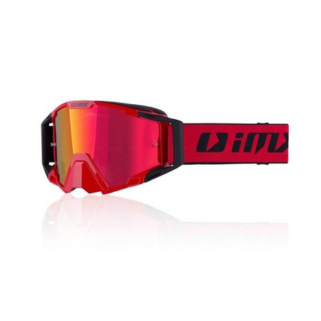 GOGLE IMX SAND RED/BLACK MATT - SZYBA RED IRIDIUM + CLEAR (2 SZYBY W ZESTAWIE)