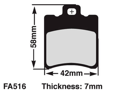 EBC Klocki kartingowe FA516A (1 kpl. na tarczę)