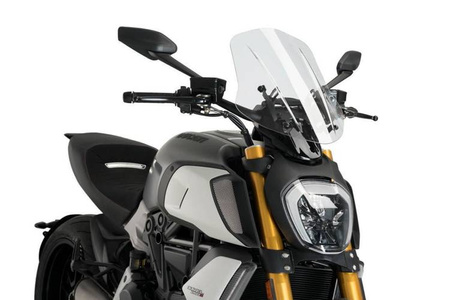 Owiewka PUIG do Ducati Diavel 1260 19-22 (Touring) Przezroczysty (W) 3775W
