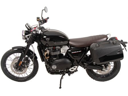 Sidecarrier one-sided left permanent mounted black for Triumph Scrambler 1200 X (2024-)