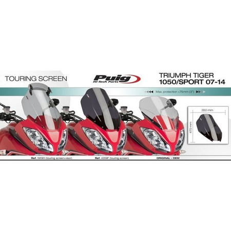 SZYBA TRIUMPH TIGER 1050/SPORT 07-13 Z DEFLEKTOREM