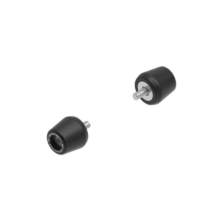 EP BMW M 1000 RR Handlebar End Weights (Black) (2021-2022) (PRN016057-016058-016066-34575-04) - EVOTECH PERFORMANCE