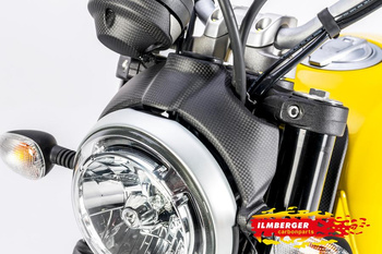Osłona reflektora matowa do motocykla Ducati Scrambler Icon 2016 - ILMBERGER LDO.108.DS15M.K