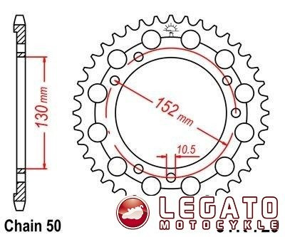 ZĘBATKA NAPĘDOWA JT TYŁ (530)