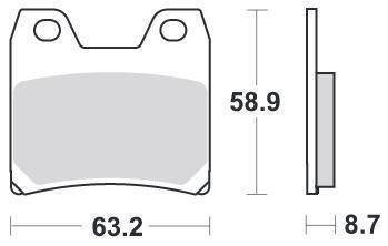 KLOCKI HAMULCOWE SBS 770 HF