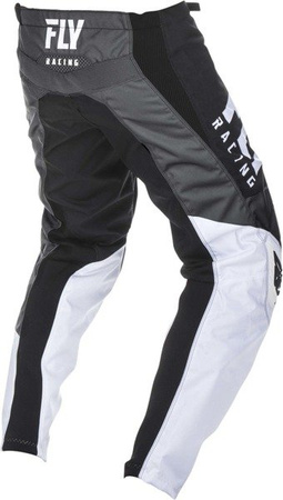 Spodnie FLY RACING F-16 Enduro Cross kolor Biały/Czarny/Szary 2019 Junior