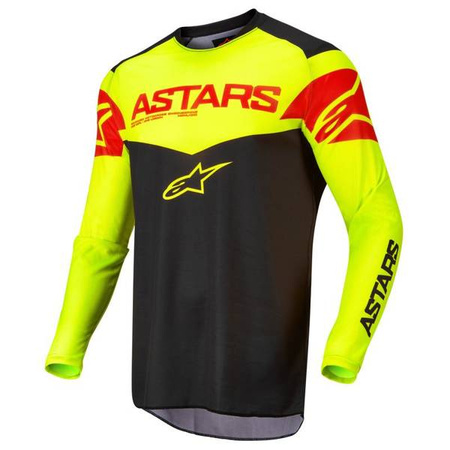 BLUZA ALPINESTARS FLUID TRIPPLE BLACK/FLUO YELLOW/FLUO RED