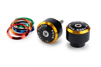 Końcówki kierownicy PUIG do Honda NC750X 25 / XL 750 Transalp (z pierścieniami) Czarny (N) 21669N