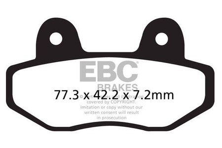 EBC Klocki hamulcowe FA622R (kpl. na 1 tarcze)