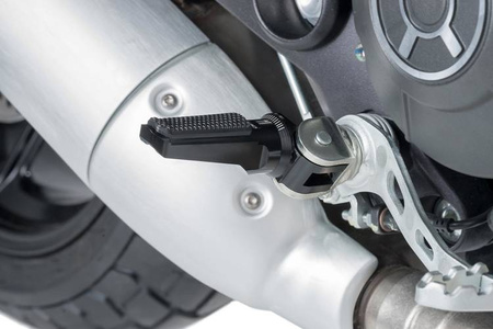 Podnóżki PUIG Sport (z gumą, wymagają adapterów) Czarny (N) 7318N