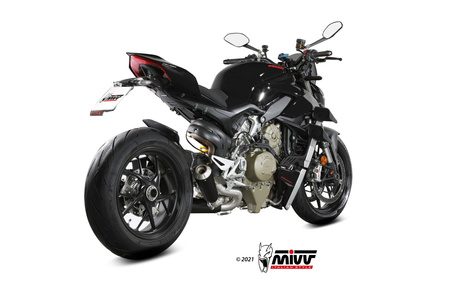 Mivv Tłumiki końcowe X-M1 Inox Nero Ducati Streetfighter V4 2020-2022
