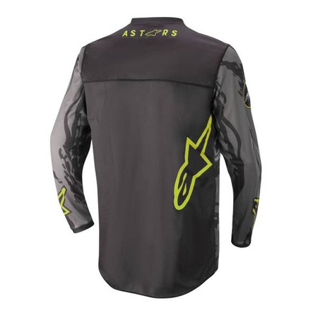 BLUZA ALPINESTARS RACER TACTICAL JUNIOR BLACK/GREY CAMO/FLUO YELLOW
