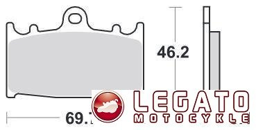 KLOCKI HAMULCOWE SBS 631 RSI