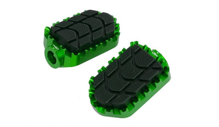 Podnóżki PUIG Enduro (wymagają adapterów) Zielony (V) 7587V