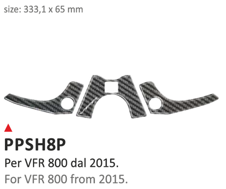 ONEDESIGN Naklejka na półkę kierownicy Honda VFR 800 2015/2016