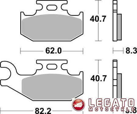 KLOCKI HAMULCOWE SBS 836 SI