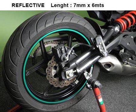 REFLECTIVE STICKER STRIP KEITI GREEN