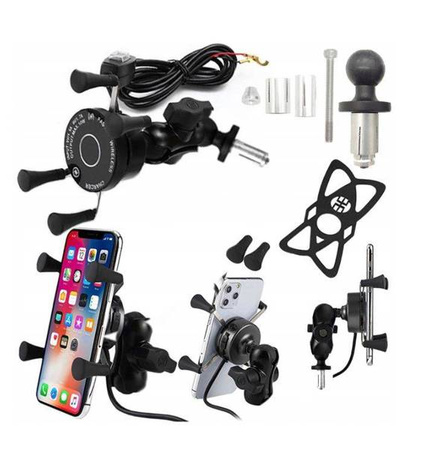 FreedConn motocyklowy uchwyt na telefon MC7W + BM2R 