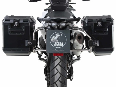Sidecarrier Cutout stainless steel incl. Xplorer sideboxes black for KTM 790 Adventure/R (2019-2021)